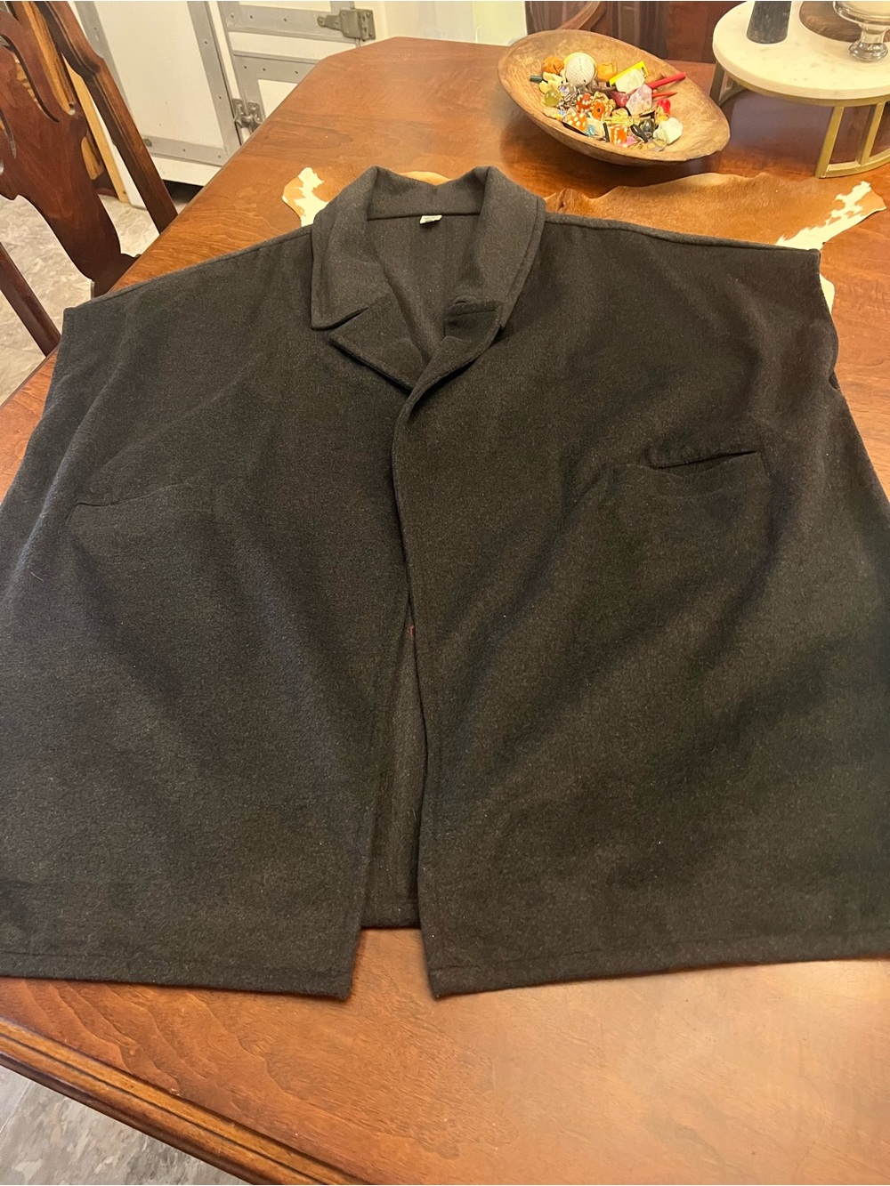 ivy jane Black Draped Open-Front Cape Cardigan - Picture 4 of 4